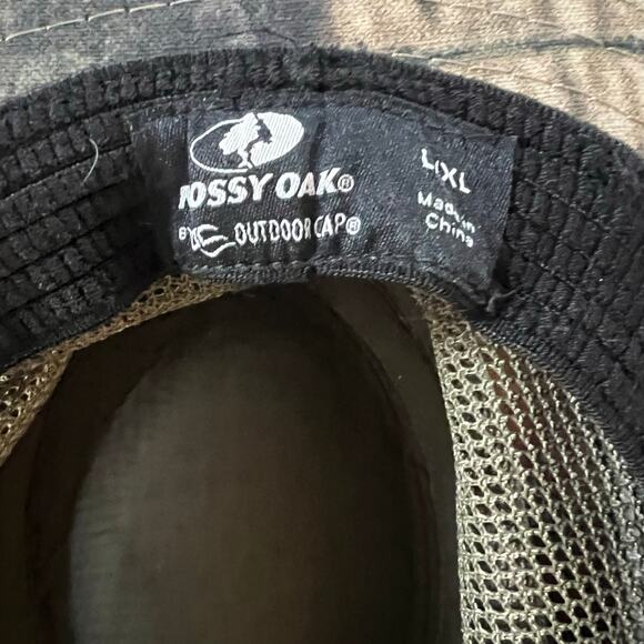 Mossy Oak Brand Camo Bucket Hat Outdoor Fishing Hiking Wide Brim  EUC - Picture 3 of 5